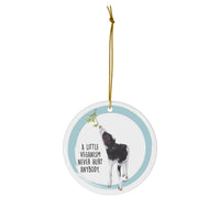 A Little Veganism Jenna Ceramic Ornament