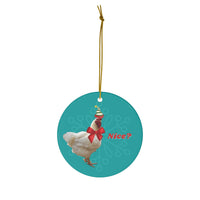 Naughty or Nice Rooster Ornament
