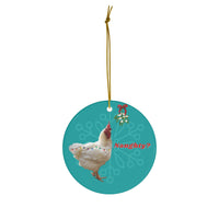 Naughty or Nice Rooster Ornament
