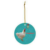 Naughty or Nice Rooster Ornament