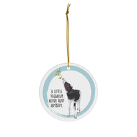 A Little Veganism Jenna Ceramic Ornament