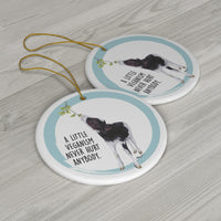 A Little Veganism Jenna Ceramic Ornament