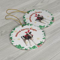 Making Spirits Bright Jenna Ceramic Ornament