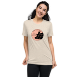 I Don't Eat Pigs, I Snuggle Them - Unisex Tri-Blend Shirt